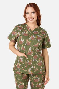 Scrubs With Love - Echidna scrub set - green