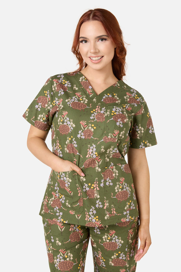 Scrubs With Love - Echidna scrub set - green