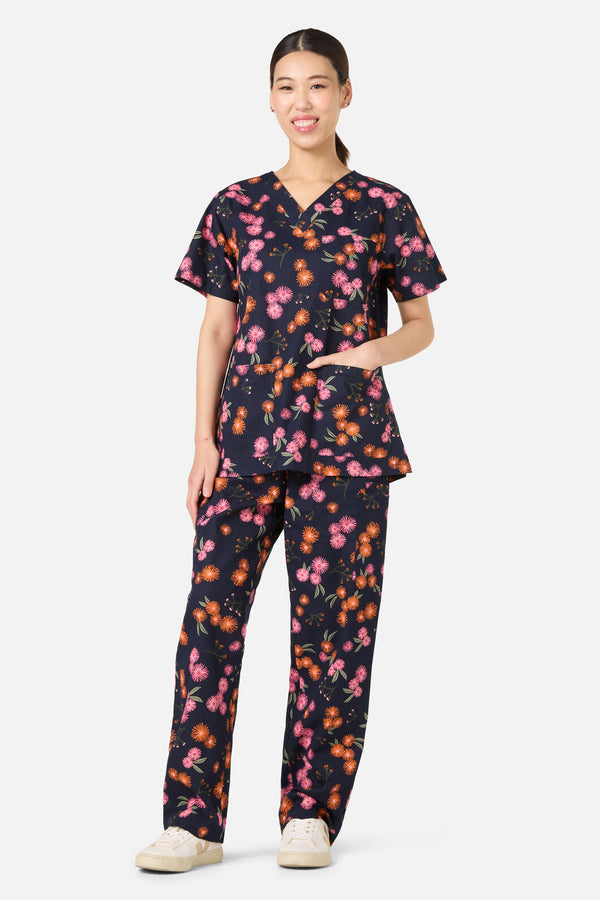 Scrubs With Love - Gumnut Puffs scrub set - navy