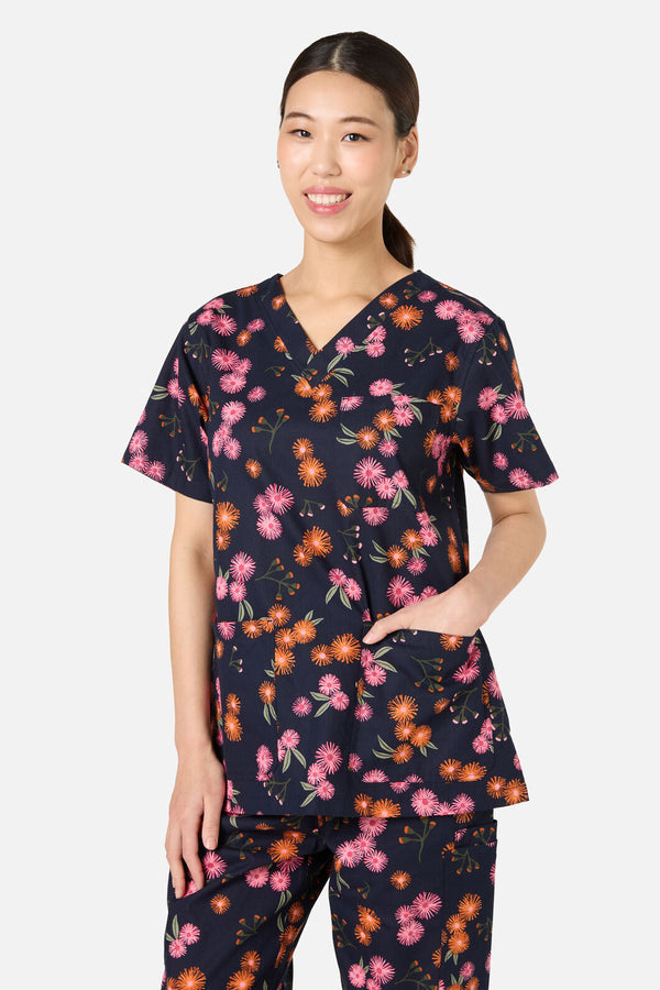Scrubs With Love - Gumnut Puffs scrub set - navy