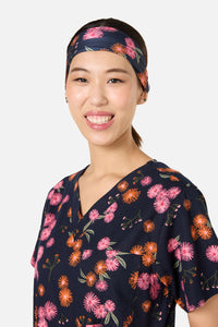 Scrubs With Love - Gumnut Puffs scrub headband - navy