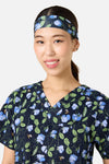 Scrubs With Love - Sweet Pea scrub headband - navy