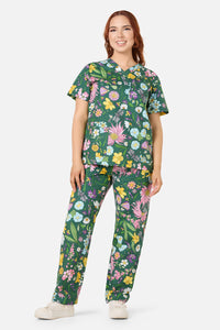 Scrubs With Love - Magical Garden scrub set - green