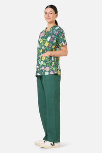 Scrubs With Love - Magical Garden Top&Pant scrubs - green