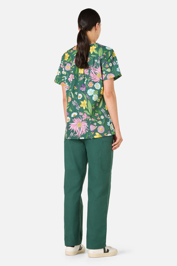 Scrubs With Love - Magical Garden Top&Pant scrubs - green