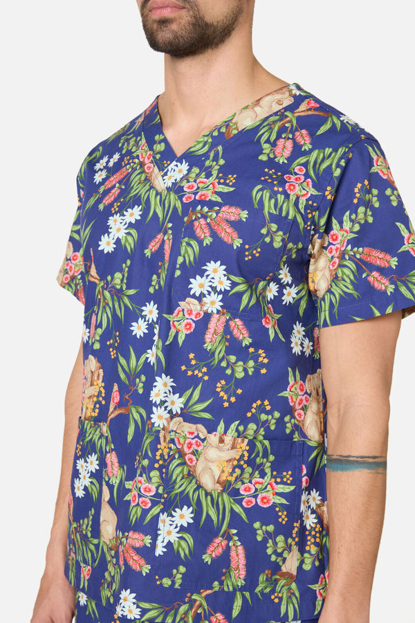 Scrubs With Love - Native Koala Scrub Set - navy