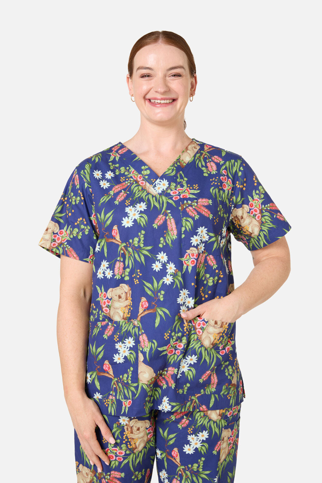 Scrubs With Love - Native Koala Scrub Set - navy