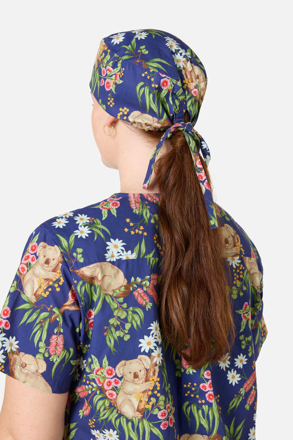 Scrubs With Love - Native Koala Scrub Hat - navy