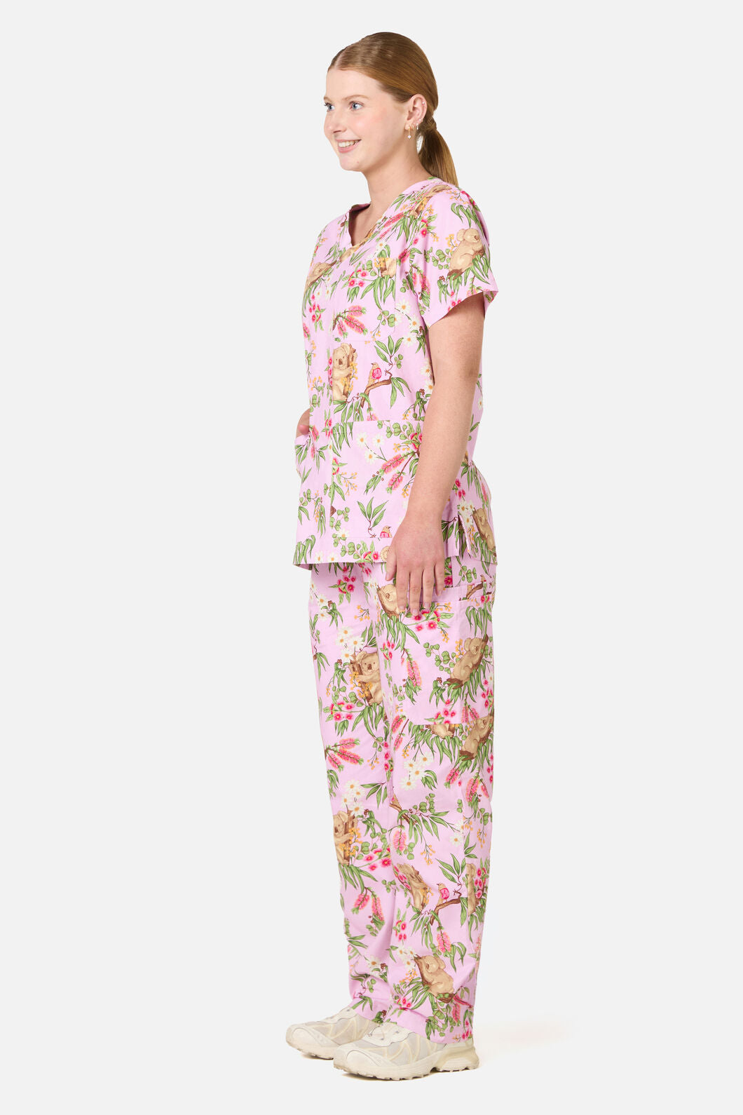 Scrubs With Love - Native Koala Scrub Set Pink - pink