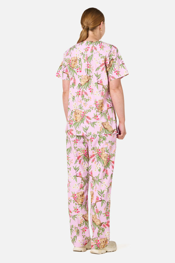 Scrubs With Love - Native Koala Scrub Set Pink - pink