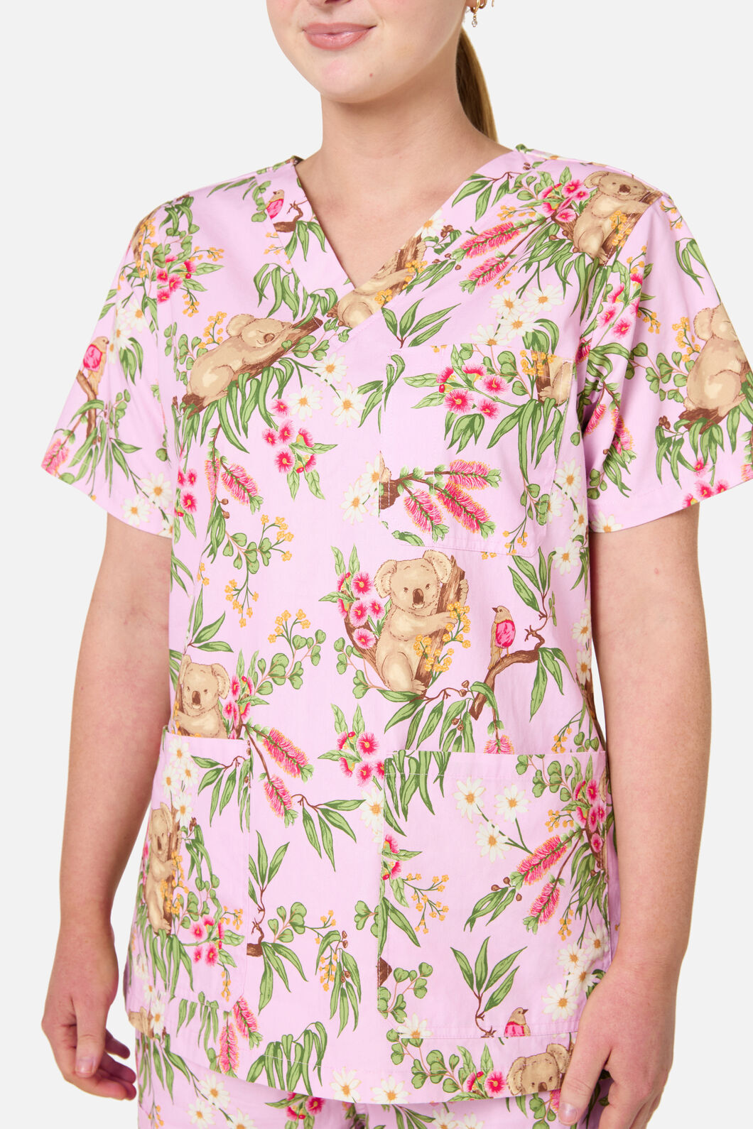 Scrubs With Love - Native Koala Scrub Set Pink - pink
