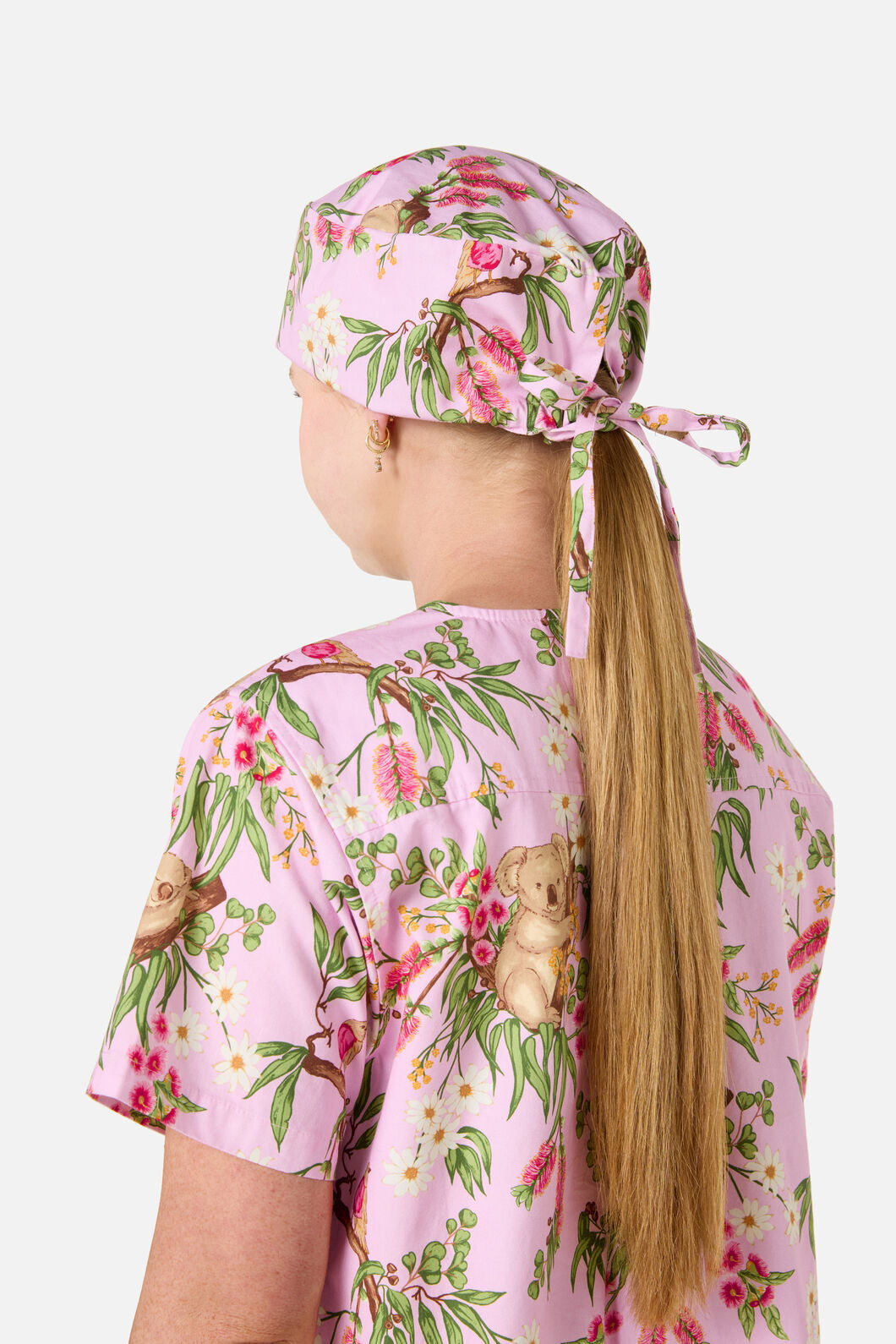 Scrubs With Love - Native Koala Scrub Hat Pink - pink