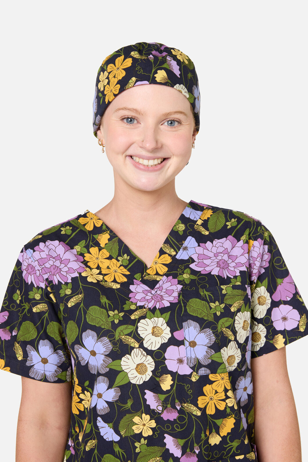 Scrubs With Love - Grasshopper Scrub Hat - navy