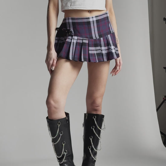 Black Friday - Monstre Tartan Skort - purple
