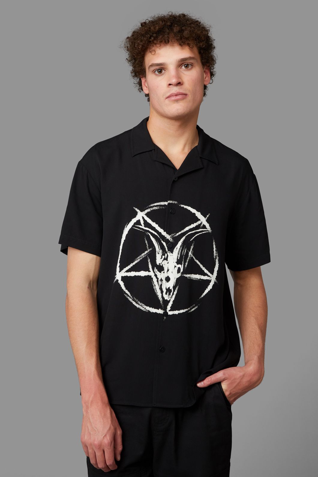 Black Friday - Baphomet Short Sleeve Shirt - black