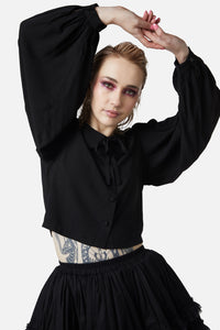 Dangerfield NZ - Read It Again Blouse - black