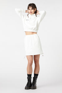 Dangerfield NZ - On Fleece Skirt - white