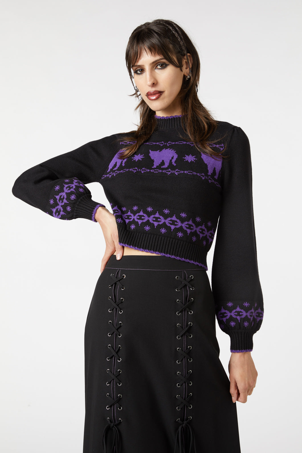 Dangerfield NZ - You're Mad Knit Jumper - black