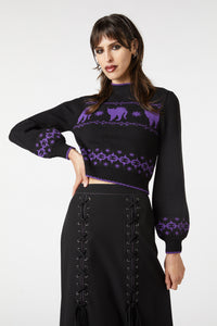 Dangerfield NZ - You're Mad Knit Jumper - black