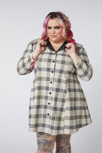 Dangerfield NZ - Curve Crescent Trtn L/Slve Drs - beige