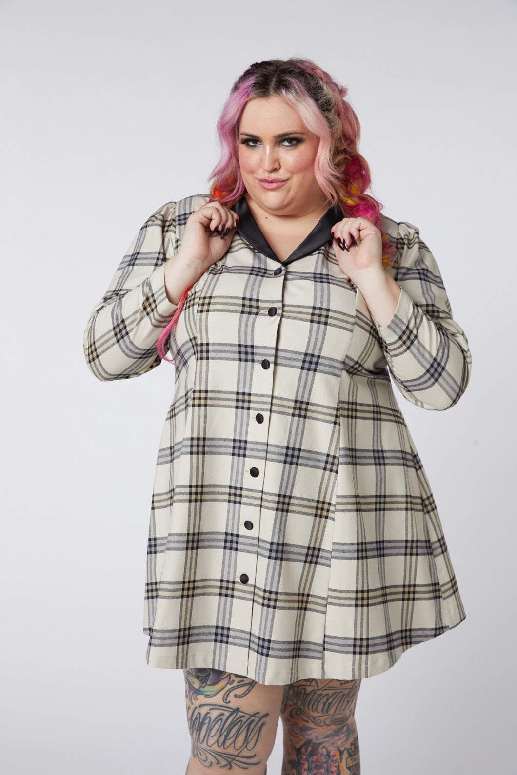 Dangerfield NZ - Curve Crescent Trtn L/Slve Drs - beige