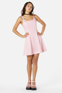 Dangerfield NZ - Hurtful PU Dress - pink