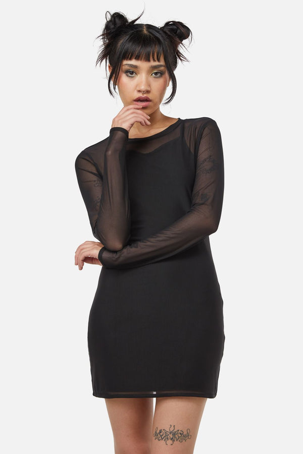 Dangerfield NZ - Hottest B Mesh Dress - black