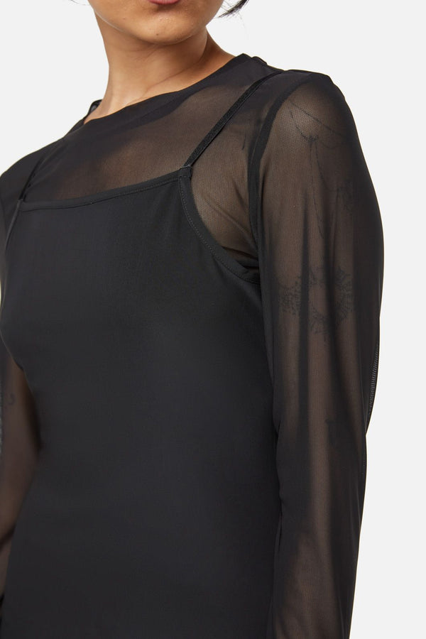Dangerfield NZ - Hottest B Mesh Dress - black