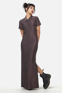 Dangerfield NZ - Glitter Mesh Midi Dress - rainbow-black