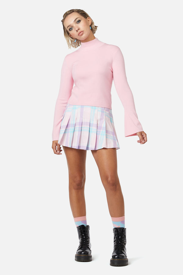 Dangerfield NZ - Meta Fantasy Knit Top - pink