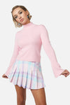 Dangerfield NZ - Meta Fantasy Knit Top - pink