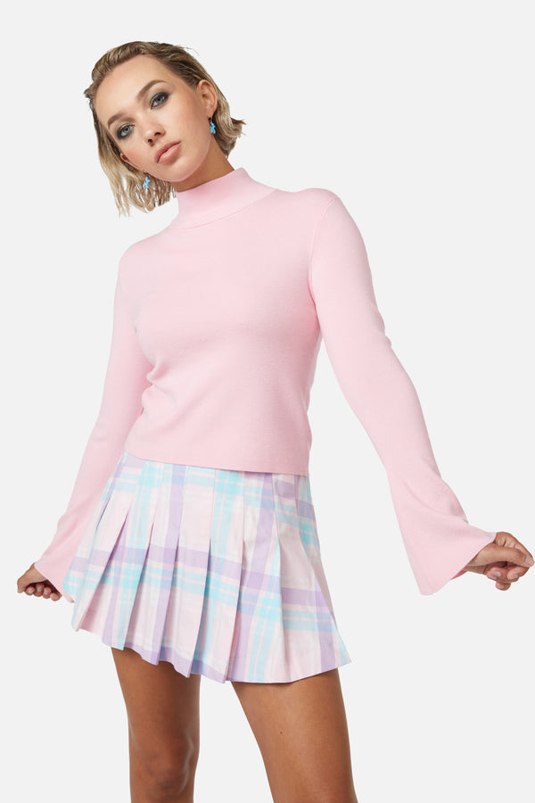 Dangerfield NZ - Meta Fantasy Knit Top - pink