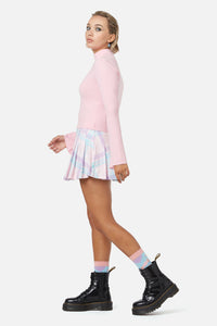 Dangerfield NZ - Meta Fantasy Knit Top - pink