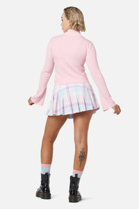 Dangerfield NZ - Meta Fantasy Knit Top - pink