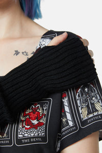 Dangerfield NZ - Long Fingerless Gloves - black