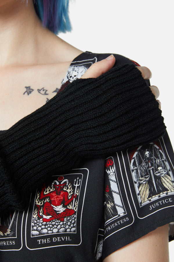 Dangerfield NZ - Long Fingerless Gloves - black