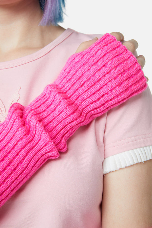 Dangerfield NZ - Long Fingerless Gloves - pink