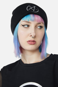 Dangerfield NZ - Pentagram Knit Beanie - black